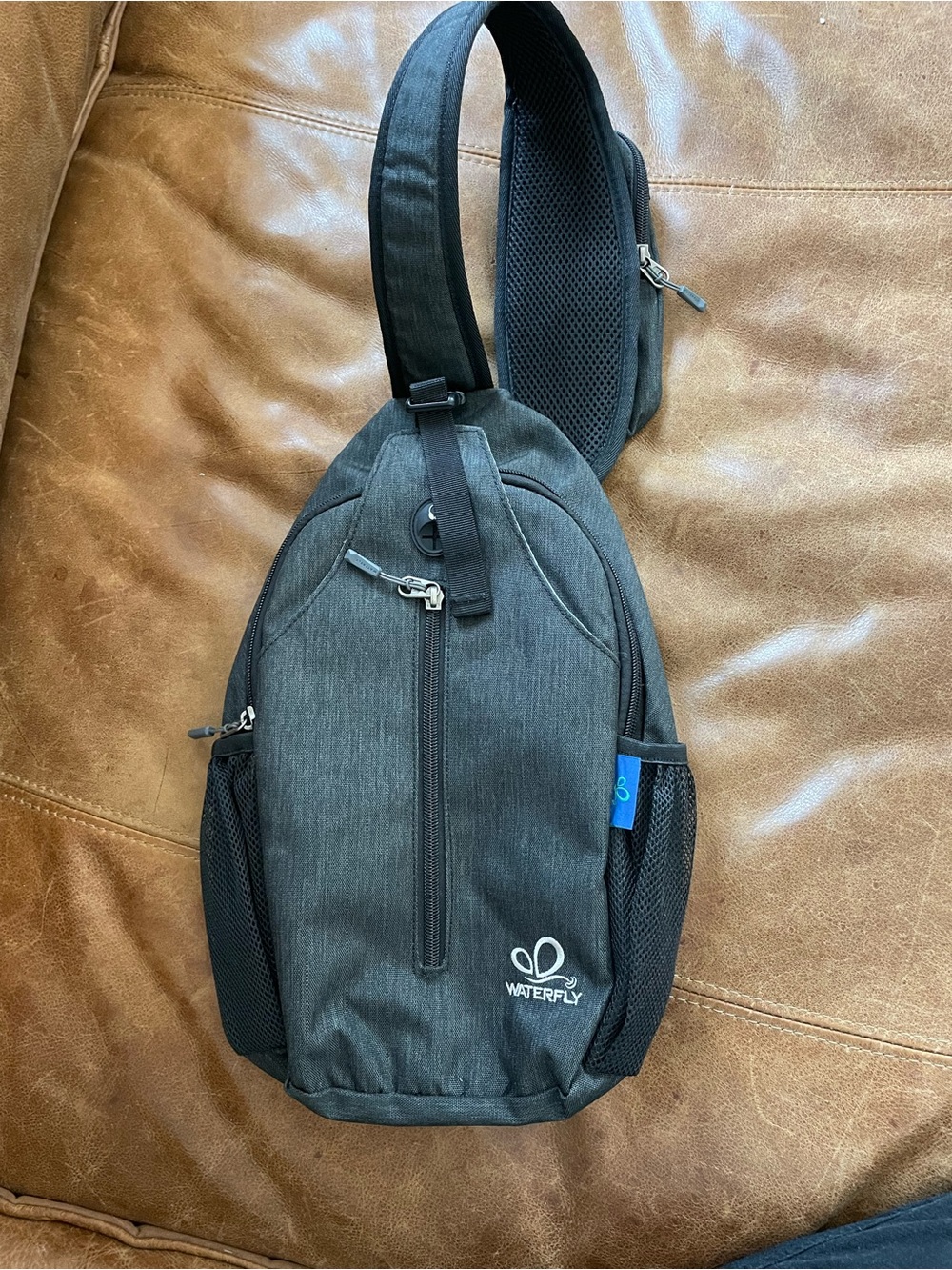 Waterfly Black Sling Crossbody Bag for Men - Everyday Carry